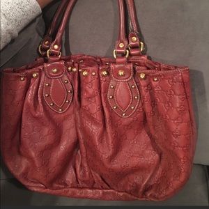 Red Gucci Guccissima Purse
